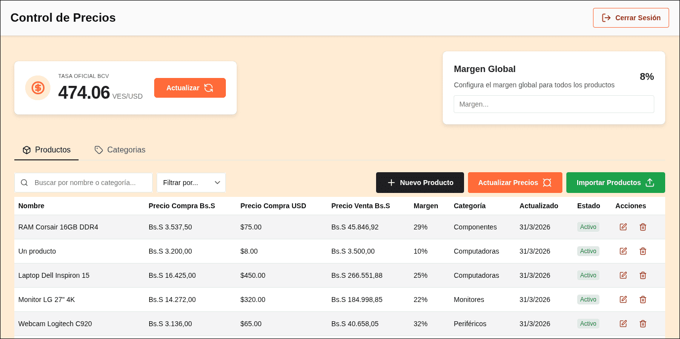 Price Controller preview